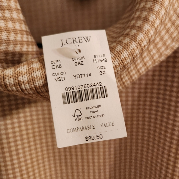 J. Crew Factory Long-sleeve funnelneck pullover 3X - Picture 2 of 2